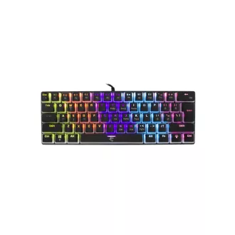   WHITE SHARK GK-2202-2B/BL-US ASHIKO-2/B/BL-US fekete mech.bill. angol, 61 kék kapcs.