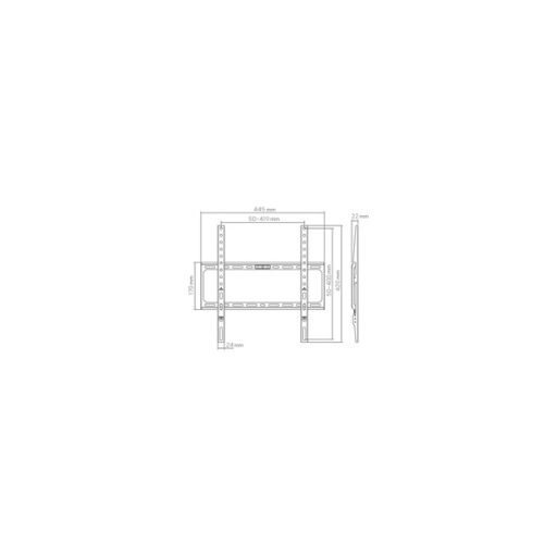 SBOX BL-3744F fali konzol,32-75/81 - 191cm, max.400x400 max.45Kg