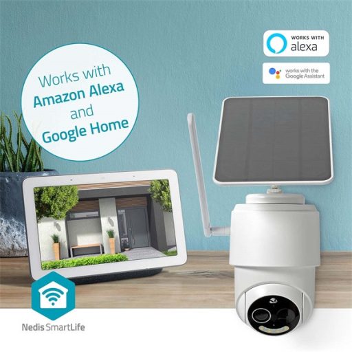 Nedis SIMCBO50WT 4G kűltéri kamera, full HD 1080p, dönthető, forgatható, IP65, napelem, mozgásérzékelő, éjjel látás