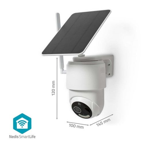 Nedis SIMCBO50WT 4G kűltéri kamera, full HD 1080p, dönthető, forgatható, IP65, napelem, mozgásérzékelő, éjjel látás