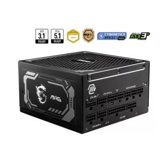 MSI Tápegység 1000W 80+ Gold moduláris, Gen 5.0