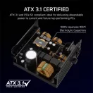 CORSAIR Tápegység Moduláris, RM750x, 750W, ATX 3.1, PCIe 5.1, 14cm, Cybenetics Gold