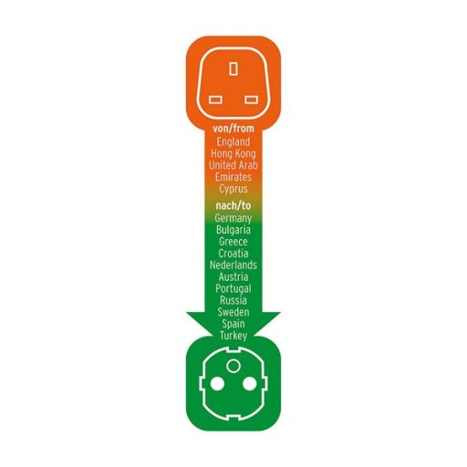 Nedis Brennenstuhl BN-1508530 travel, utazó adapter UK - Európa