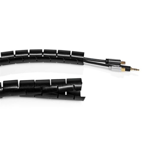 Nedis SWB KS-19BLACK kábelrendező spirál 100mm, hossz: 10m