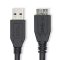 Nedis CCGL61500BK10 USB3.2 - micro-B (micro B) kábel, 5 Gbps, 1m, (USB3.1, USB3.0, USB2.0)