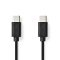 Nedis CCGL60700BK10 USB C - USB C (USB-C) kábel, USB2.0, 60W, hossz 1m