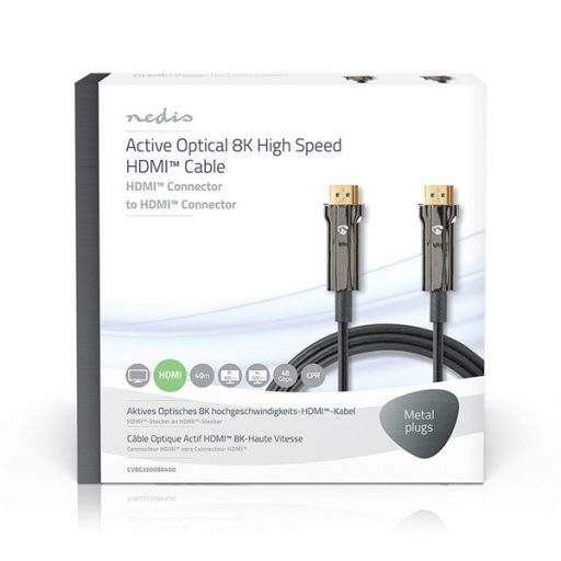 Nedis CVBG3500BK400 ultra high speed optikai HDMI kábel, 8K@60Hz, 48 Gbps, 40m