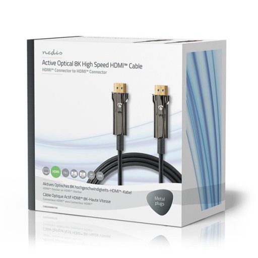 Nedis CVBG3500BK750 ultra high speed optikai HDMI kábel, 8K@60Hz, 48 Gbps, 75m