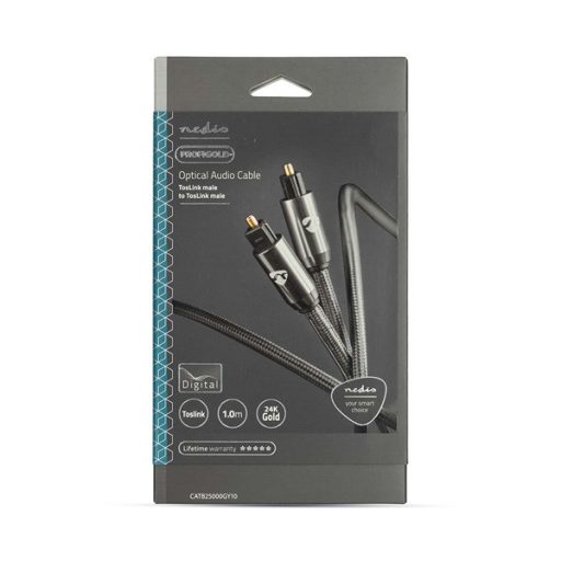 Nedis Profigold CATB25000GY10 optikai kábel, toslink, 1m