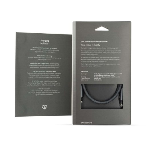 Nedis Profigold CATB25000GY10 optikai kábel, toslink, 1m