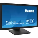 iiyama touch monitor, 21,5", 1920x1080, 16:9, 305cd, 8ms, 1000:1, VGA/HDMI/DP/USB, T2234MSC-B1S