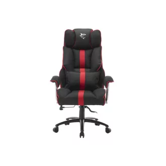   WHITE SHARK WS LE MANS LE MANS fekete/piros gamer szék, puha nyak, fej és hát párnák, lélegző felület, 120 kg-ig