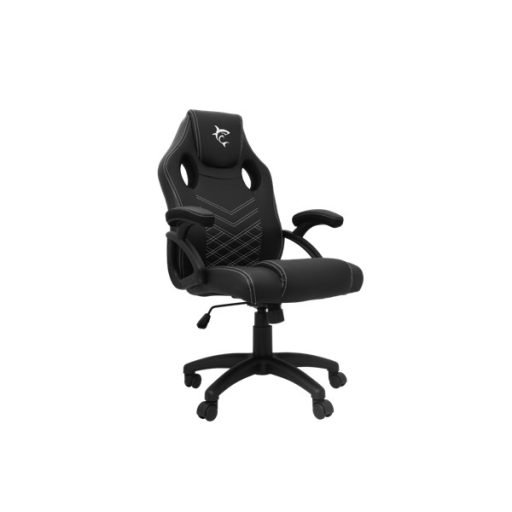 WHITE SHARK ZOLDER fekete gamer szék , puha nyak, fej és hát párnák, lélegző felület, 3 év garancia, 120 kg - ig