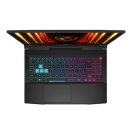 MSI Gaming NB Katana 15 HX B14WEK-276, 15.6" QHD 165Hz, i7-14650HX, 16GB (1x16), 1TB M.2, RTX 5050 8GB, noOS, Fekete
