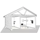 Nedis ANOR5G20WT Beltéri és kültéri antenna, 3G / 4G / 5G, 698 MHz -5000 MHz, Nyereség: 6 dB