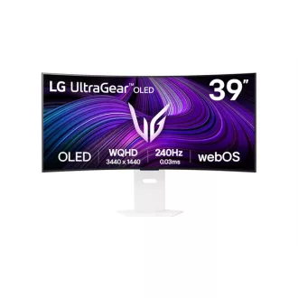   LG OLED Gaming 240Hz ívelt smart monitor 39" 39GX90SA, 3440x1440, 21:9, 275cd/m2, 1ms, HDMIx2/USBx2/USB-C