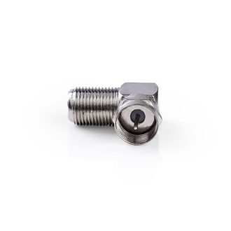  Nedis CSGP41942ME F adapter 90°,  F dugó - F aljzat, 10db/csomag