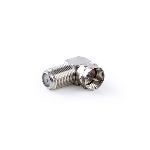 Nedis CSGP41942ME F adapter 90°,  F dugó - F aljzat, 10db/csomag