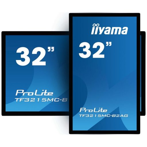 iiyama 24/7 interaktív kijelző, 31,5" , 1920x1080, 16:9, 425cd, 8ms, 3000:1,VGA/HDMI/DP, TF3215MC