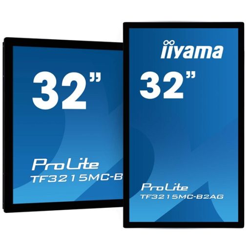 iiyama 24/7 interaktív kijelző, 31,5" , 1920x1080, 16:9, 425cd, 8ms, 3000:1,VGA/HDMI/DP, TF3215MC