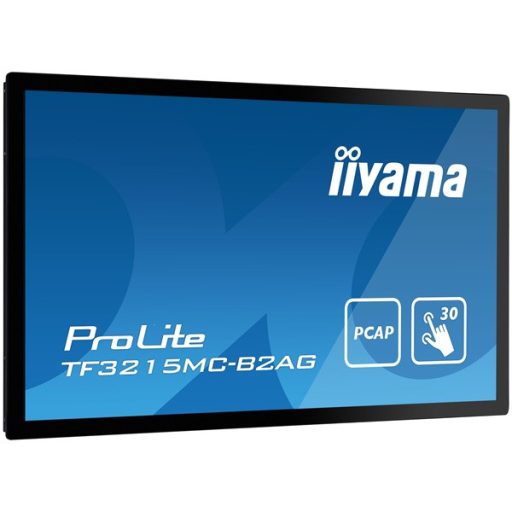 iiyama 24/7 interaktív kijelző, 31,5" , 1920x1080, 16:9, 425cd, 8ms, 3000:1,VGA/HDMI/DP, TF3215MC