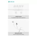 Devia Kintone A3 In-Ear sztereó fülhallgató - 3,5mm jack - fehér