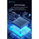 Devia Extreme Speed Series 100W GaN PD hálózati gyorstöltő adapter USB+3xType-C - fehér