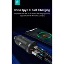 Devia Smart Series Mini 30W PD+QC USB+Type-C autós töltő adapter - fehér