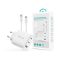 Devia Extreme Speed Series 65W GaN PD hálózati gyorstöltő adapter USB+2xType-C+Type-C kábel - fehér