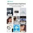 Devia TWS-Pro2 with Screen ANC Bluetooth sztereó headset - fehér
