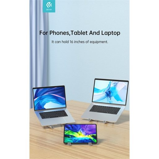 Devia asztali tablet laptop tartóállvány 16" Devia Smart Series Multi function Folding Plastic Stan