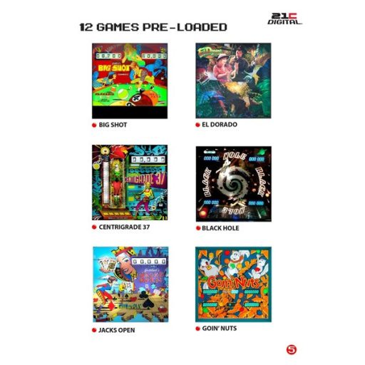 ARCADE1UP Játékkonzol Haunted House 12-in-1 Digitális Flipper, 77000A