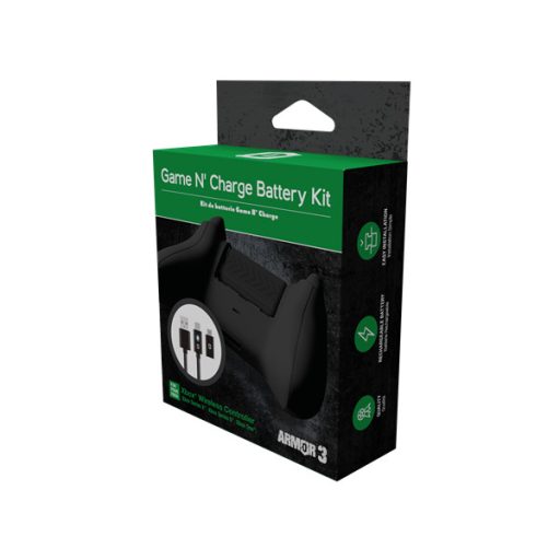 HYPERKIN 'Game N' Charge' Xbox Series|ONE Akkumulátor + 3m töltőkábel, Fekete