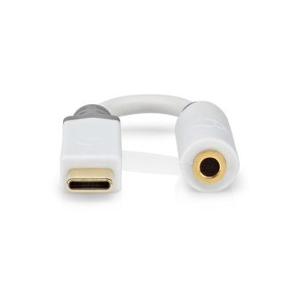   Nedis CCBW65950WT01 USB-C (USB C) dugó - 3,5 mm sztereo jack aljzat, aranyozott, 0,10m