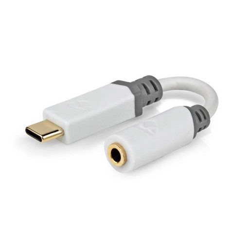 Nedis CCBW65950WT01 USB-C (USB C) dugó - 3,5 mm sztereo jack aljzat, aranyozott, 0,10m