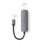 Nedis CCGB64220GY01 4 portos USB hub, USB-C dugó (USB C) - 4x USB A 3.2 Gen 1