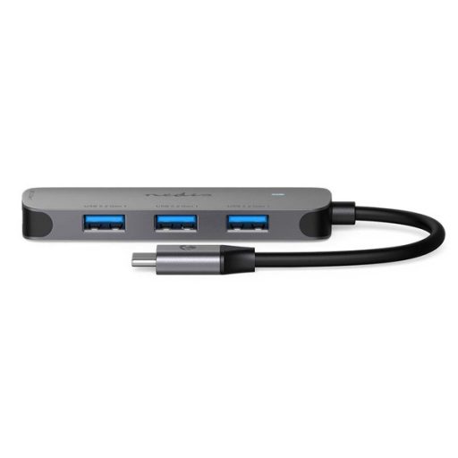 Nedis CCGB64220GY01 4 portos USB hub, USB-C dugó (USB C) - 4x USB A 3.2 Gen 1
