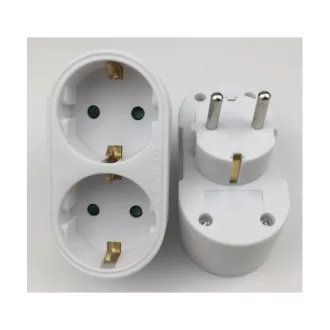   BLACKBIRD Hálózati Dugalj elosztó 250V, Max:3500W 2x16A/250V GZB02 gyerekvédelem, Fehér