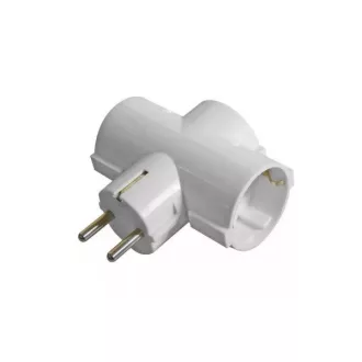   BLACKBIRD Hálózati Dugalj elosztó 250V, Max:3680W 3x16A/250V SQ-GZB3-01/03C gyerekvédelem, Fehér