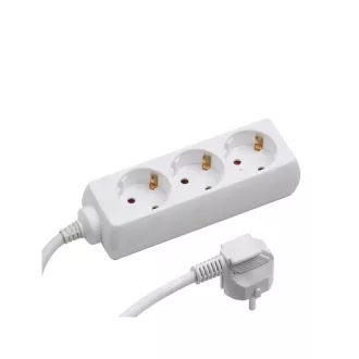   BLACKBIRD Hálózati elosztó 1.5m 3xSCHUKO 16/A/250V/3500W, Fehér