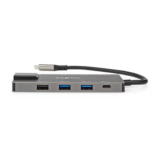 Nedis CCBW64775AT02 USB-C (USB) dokkoló (HUB) - multi port, USB 3.2 Gen 1, USB-C 100W PD, HDMI, RJ45, SD kártyaolvasó