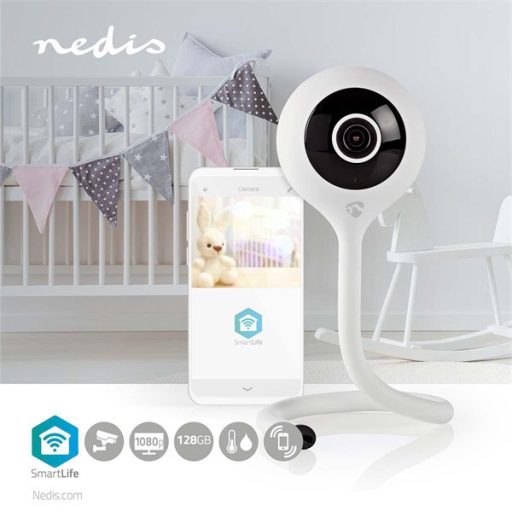 Nedis WIFICI11CWT okos beltéri kamera, full HD 1080p, Cloud Storage (opcionális) / microSD (nem tartozék)
