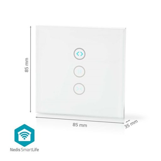 Nedis WIFIWC10WT Wi-Fi függöny, redőny, napellenző vezérlő kapcsoló, 300 W, Android / IOS, Smart life család tagja