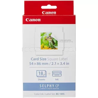 CANON Fotópapír + Tinta, KC-18IS, 18db 54x54mm-es matrica