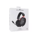 White Shark FOX-B, GH-2445B, gamer fejhallgató, mikrofonnal, fekete