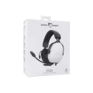 White Shark FOX-W, GH-2445W, gamer fejhallgató, mikrofonnal, fehér