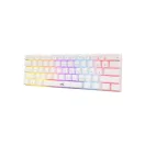 Baracuda DOLPHIN-W/R-US, BGK-03211W/R-US  fehér mechanikus gamer billentyűzet piros kapcsolóval, angol