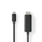 Nedis CCGL64655BK20 USB C (USB-C) - HDMI kábel, USB 3.2 Gen 1, 4K@60Hz, hossz 2m