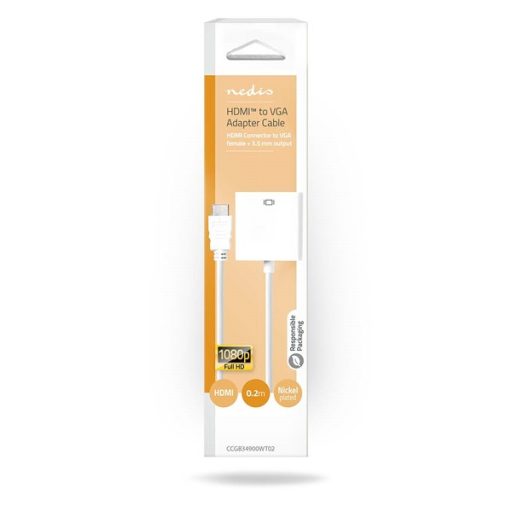 Nedis CCGB34900WT02 HDMI - VGA adapter