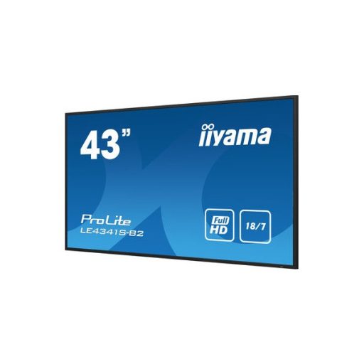 iiyama Prolite IPS 18/7, 42,5" 1920x1080, 16:9, 350cd, 8ms, 1200:1,VGA/HDMIx3/USB/RS-232c x1/RJ45x1/IR x1 LE4341S-B2